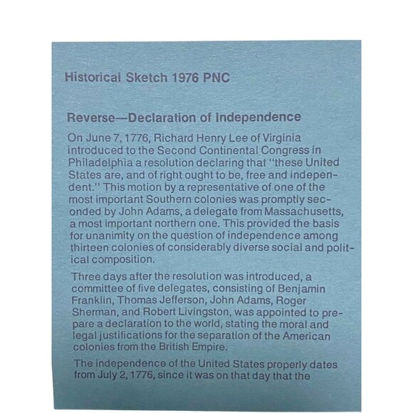 1976 Bicentennial First Day Cover With Commemorative Medal & 13¢ Stamps - Picture 15 of 15